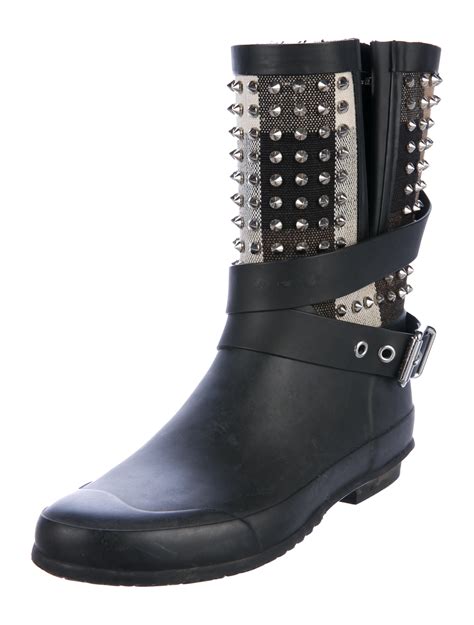 burberry studded biker boots|burberry rain boots on sale.